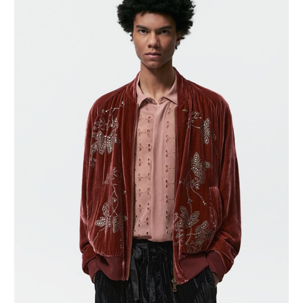 ZARA - Velvet Bomber Jacket Studio (Limited Edition)